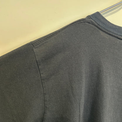 90's Stussy ステューシー ヘリコプター グラフィックTシャツ 黒 (L)/C0937T-SO