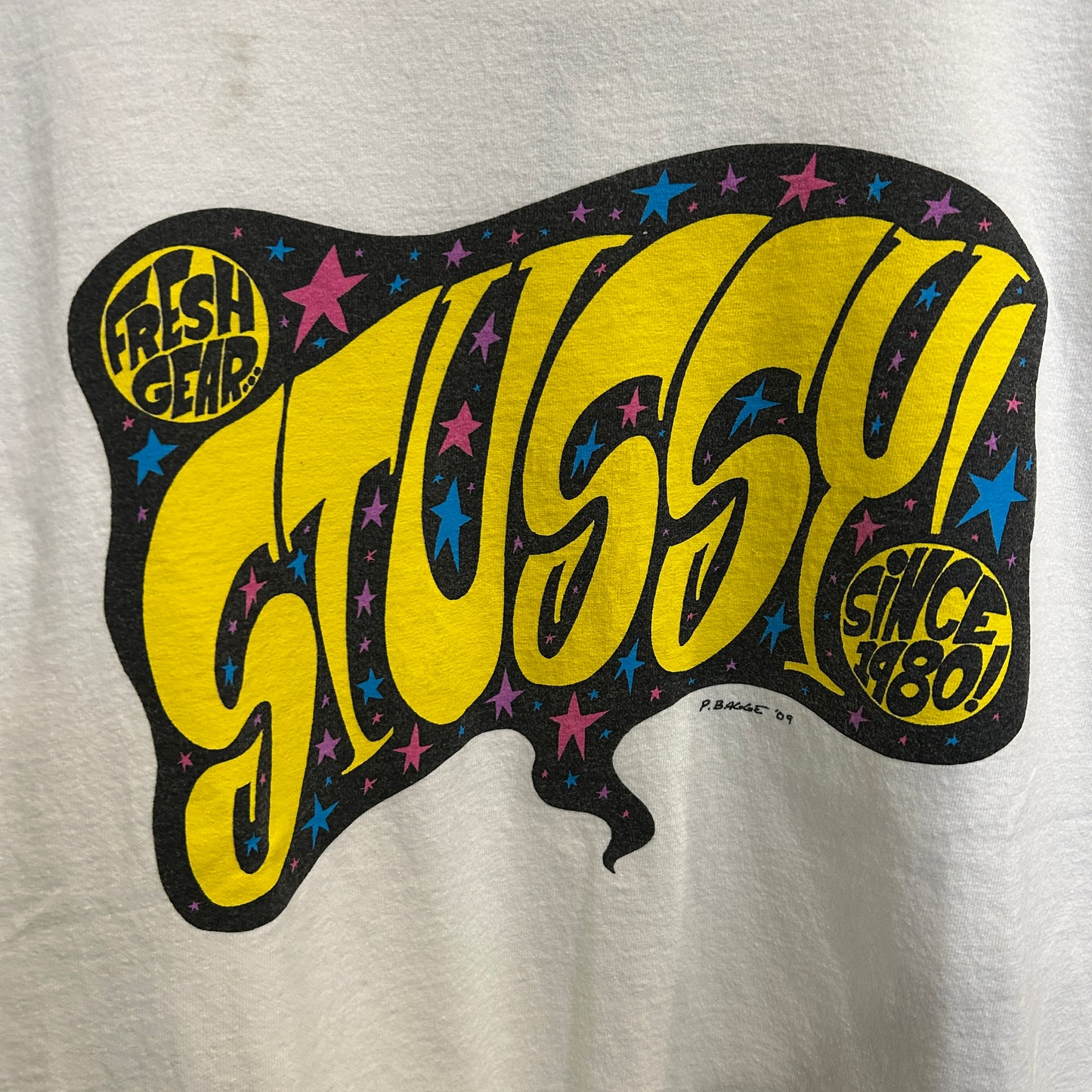 00's Stussy ステューシー × Peter Bagge コラボTシャツ 白 (M)/B2335T-SO