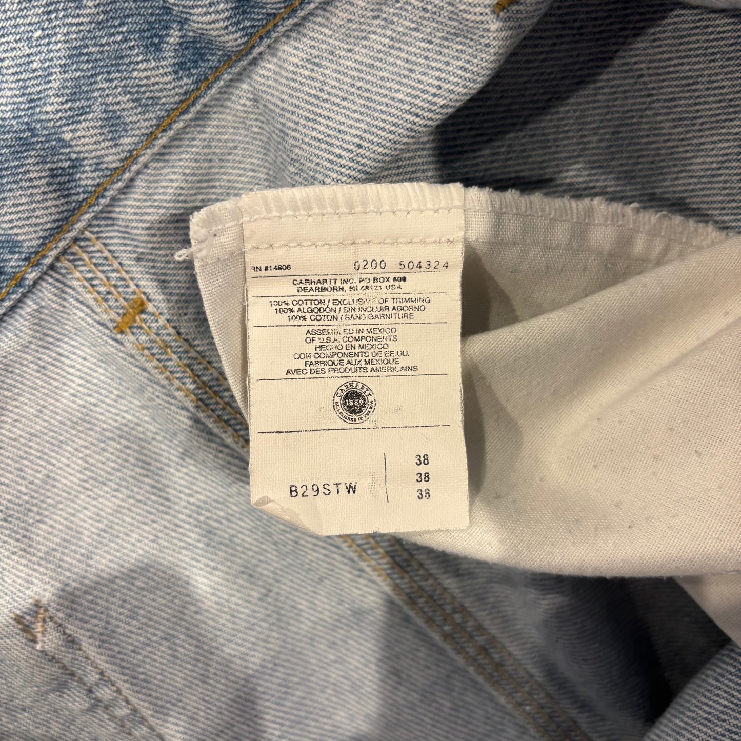 00's Carhartt カーハート デニムショーツ ハーフパンツ B29 STW (w38)/B2203P-SO