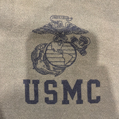 90's Soffe USMC ミリタリースウェット カーキ (L)/A7937S-SO