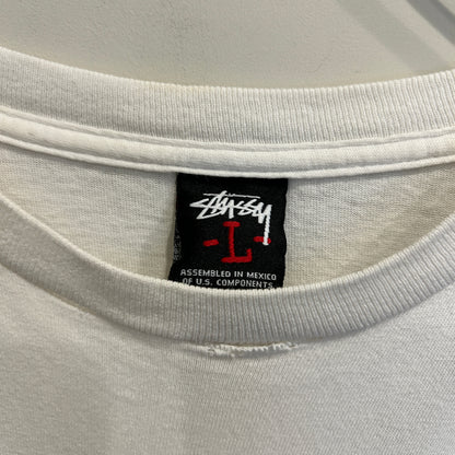 00's Stussy ステューシー World tribe Rags to Riches SSリンクTシャツ 白 (L)/B2085T-SO