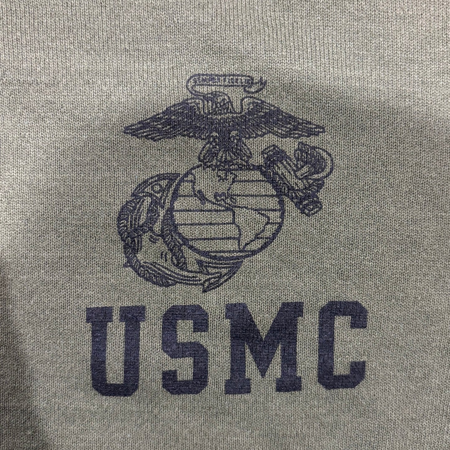 90's Soffe USMC ミリタリースウェット カーキ (L)/A7939S-SO