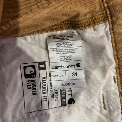 00's Carhartt カーハート Rugged Flex Rigby Short CANVAS WARK SHORT ダック ハーフパンツ B25 Hickory