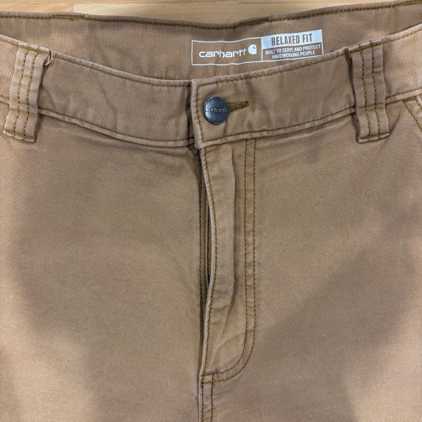 00's Carhartt カーハート Rugged Flex Rigby Short CANVAS WARK SHORT ダック ハーフパンツ B25 Hickory