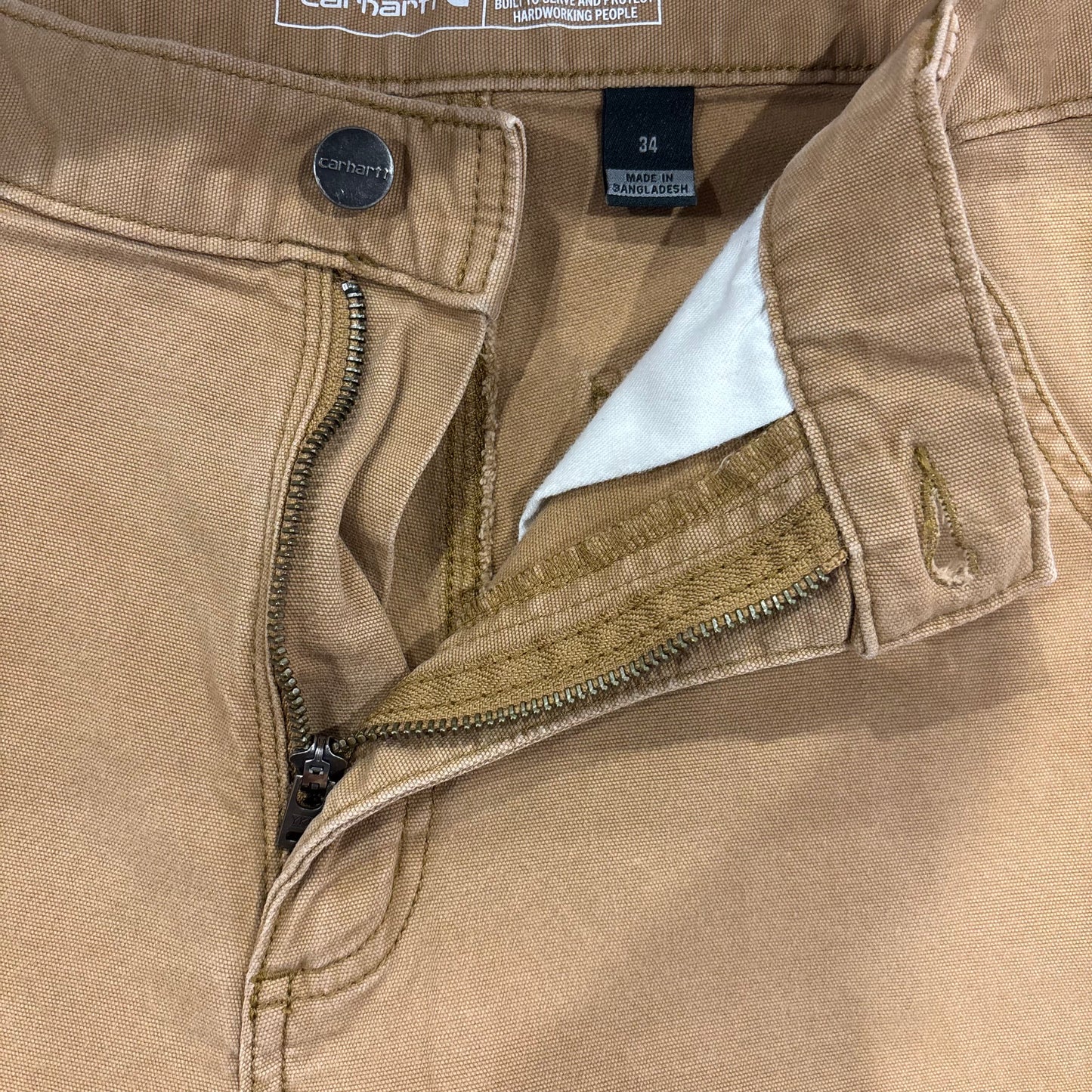 00's Carhartt カーハート Rugged Flex Rigby Short CANVAS WARK SHORT ダック ハーフパンツ B25 Hickory