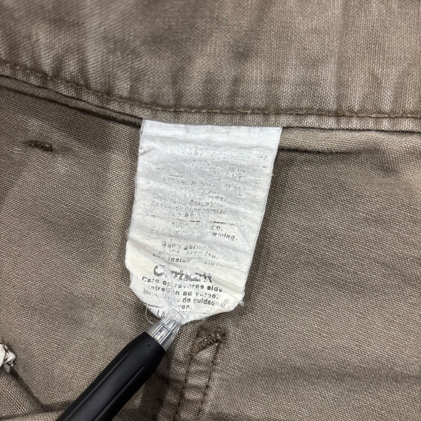 00's Carhartt カーハート ダック ハーフパンツ ブラウン系 (サイズ不明 w35相当)/B4028P-SO