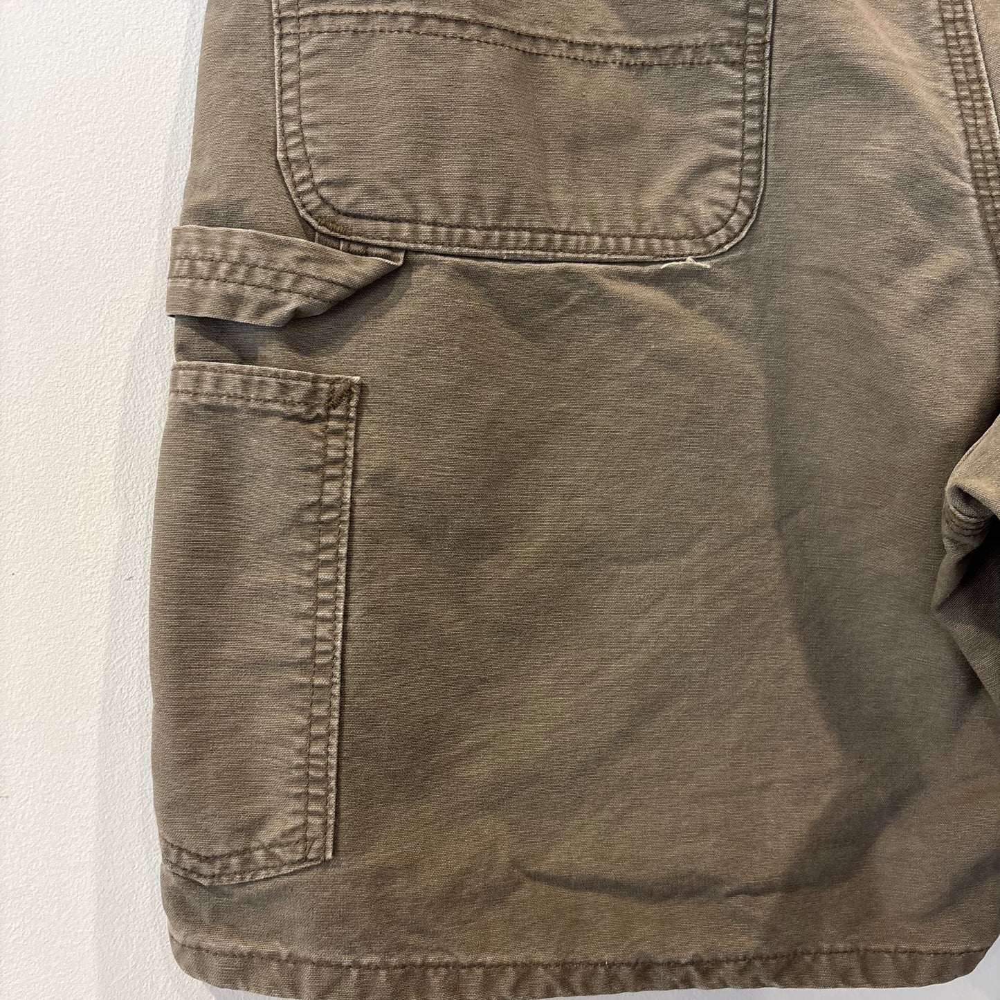 00's Carhartt カーハート ダック ハーフパンツ ブラウン系 (サイズ不明 w35相当)/B4028P-SO