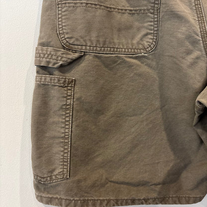 00's Carhartt カーハート ダック ハーフパンツ ブラウン系 (サイズ不明 w35相当)/B4028P-SO