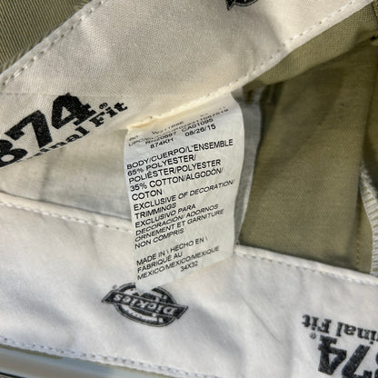 00's Dickies 874 ディッキーズ チノパン ワークパンツ ベージュ (34×32)/B3739P-SO