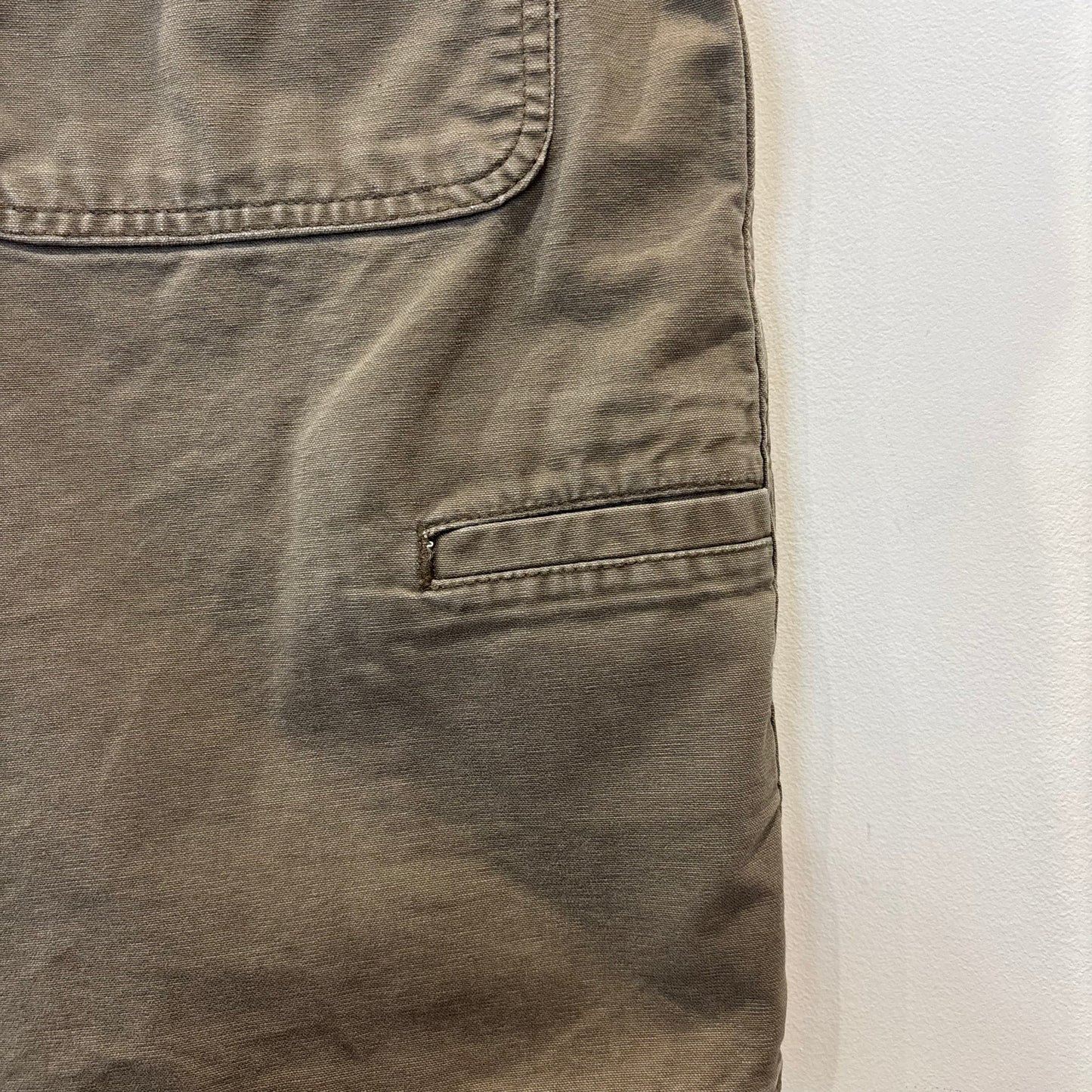 00's Carhartt カーハート ダック ハーフパンツ ブラウン系 (サイズ不明 w35相当)/B4028P-SO