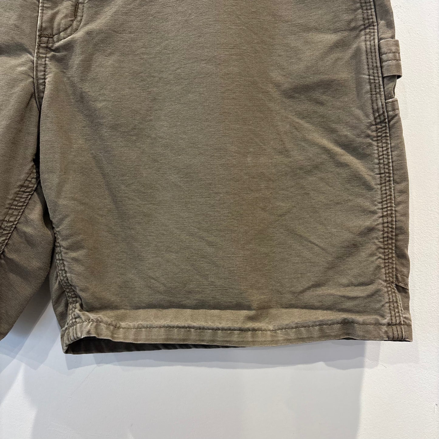 00's Carhartt カーハート ダック ハーフパンツ ブラウン系 (サイズ不明 w35相当)/B4028P-SO