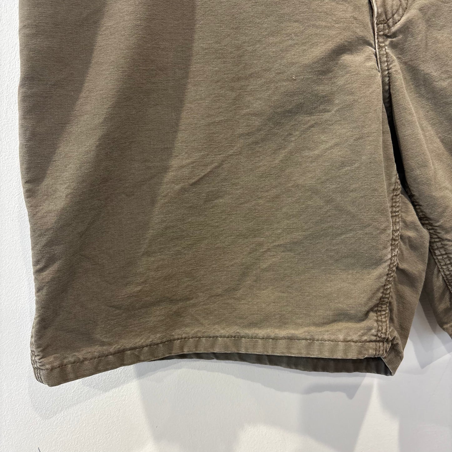 00's Carhartt カーハート ダック ハーフパンツ ブラウン系 (サイズ不明 w35相当)/B4028P-SO