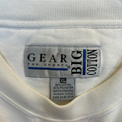00's Gear CNN ニュースチャンネル スウェットシャツ 白 (XL)/B1256S-SO
