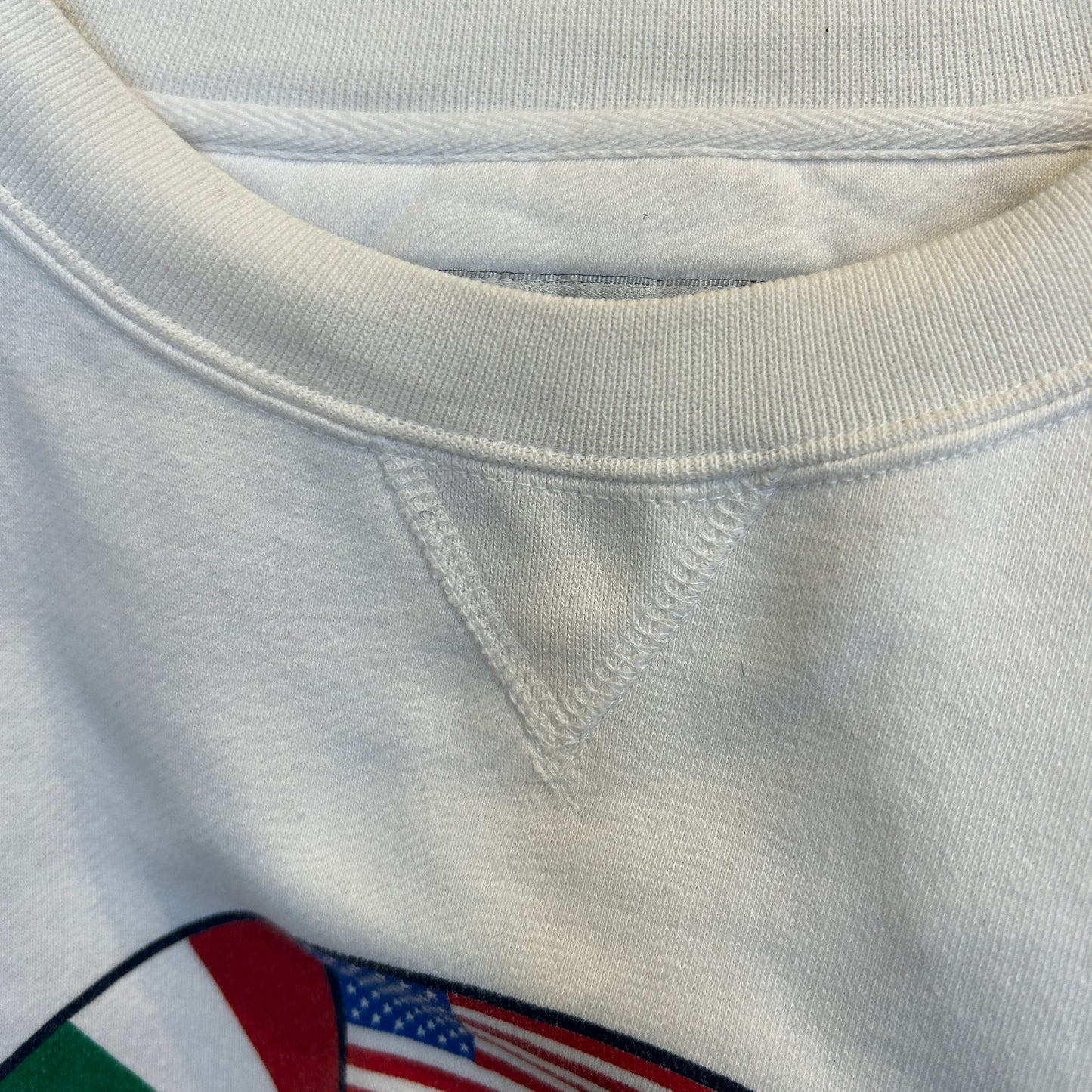 00's Gear CNN ニュースチャンネル スウェットシャツ 白 (XL)/B1256S-SO