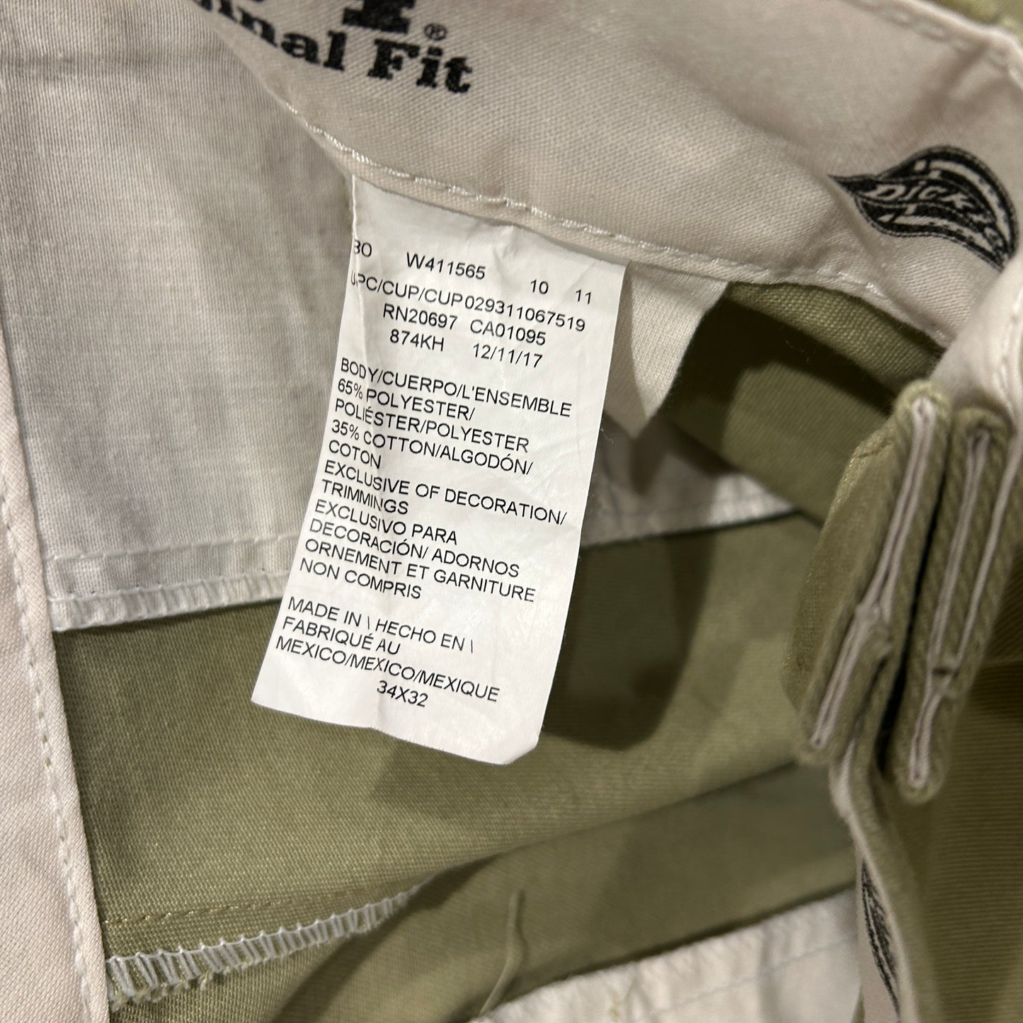 00's Dickies 874 ディッキーズ チノパン ワークパンツ ベージュ (34×32)/B3743P-SO