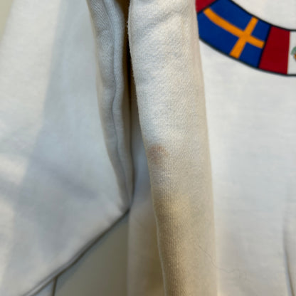 00's Gear CNN ニュースチャンネル スウェットシャツ 白 (XL)/B1256S-SO