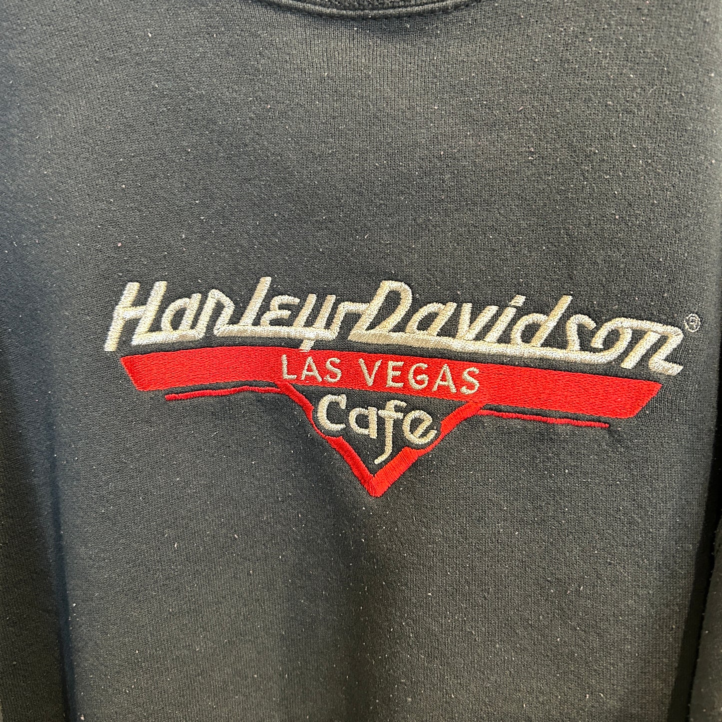 00's Harley-Davidson Las Vegas Cafe ハーレースウェットシャツ 黒 (サイズ不明)/B2854S-SO