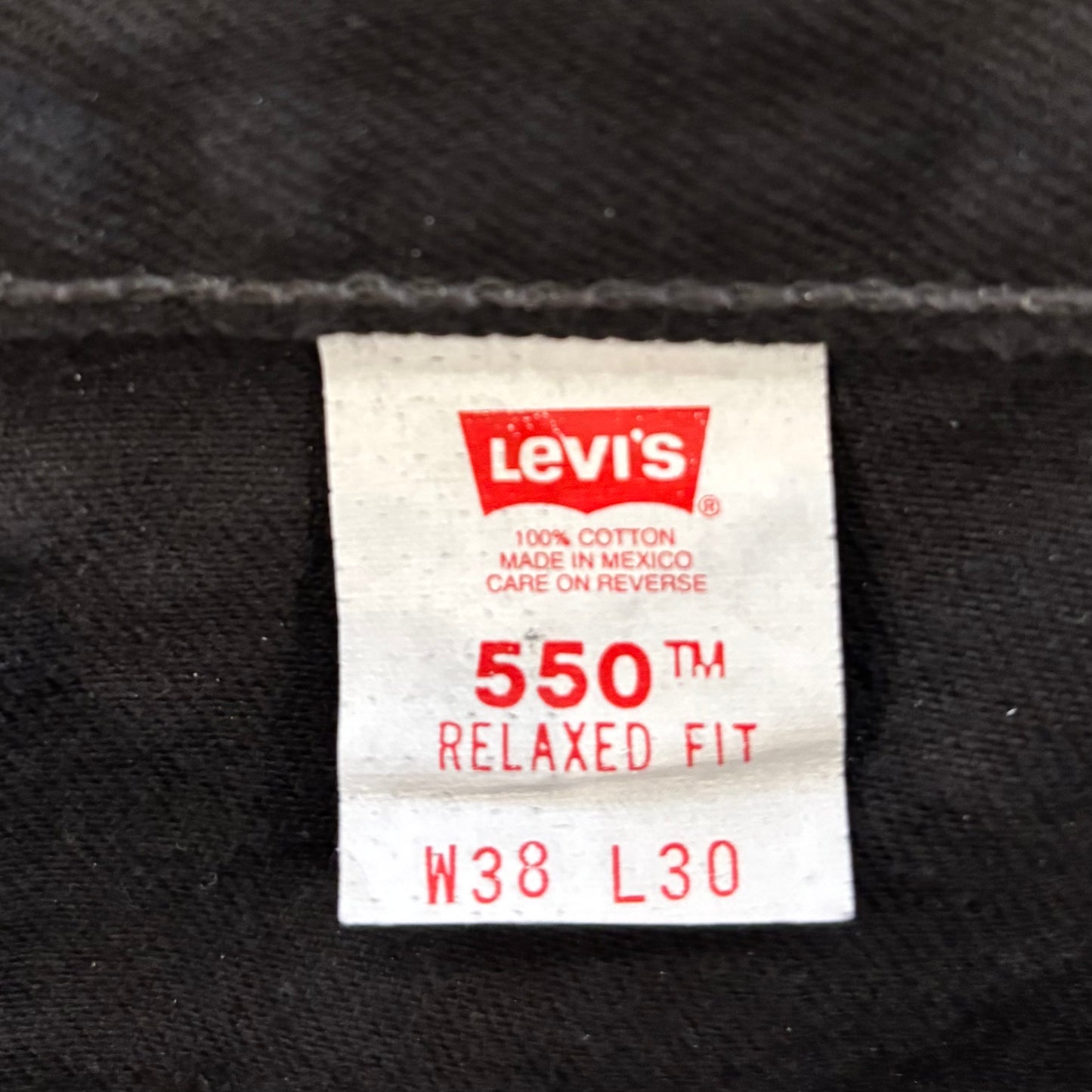 90's Levi's リーバイス 550 ブラックデニム (W38/L30) B4031P-SO