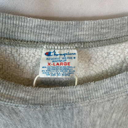 80's Champion Reverse Weave  リバースウィーブ MANKATO EAST SWIMMING カプセル３段プリント グレー(XL)/C0942R