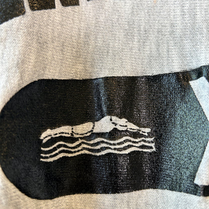 80's Champion Reverse Weave  リバースウィーブ MANKATO EAST SWIMMING カプセル３段プリント グレー(XL)/C0942R