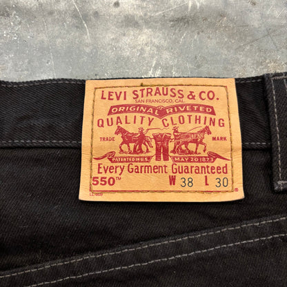 90's Levi's リーバイス 550 ブラックデニム (W38/L30) B4031P-SO