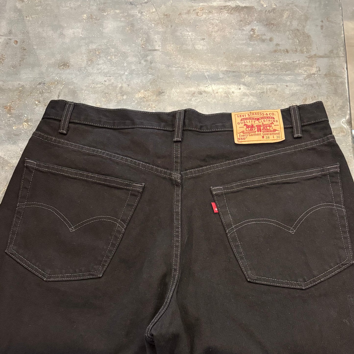 90's Levi's リーバイス 550 ブラックデニム (W38/L30) B4031P-SO