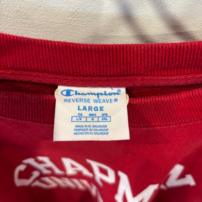 00's Champion Reverse weave リバースウィーブ US企画"CHAPMAN UNIVERSITY" カレッジスウェット 赤 (L)/B3512S-SO