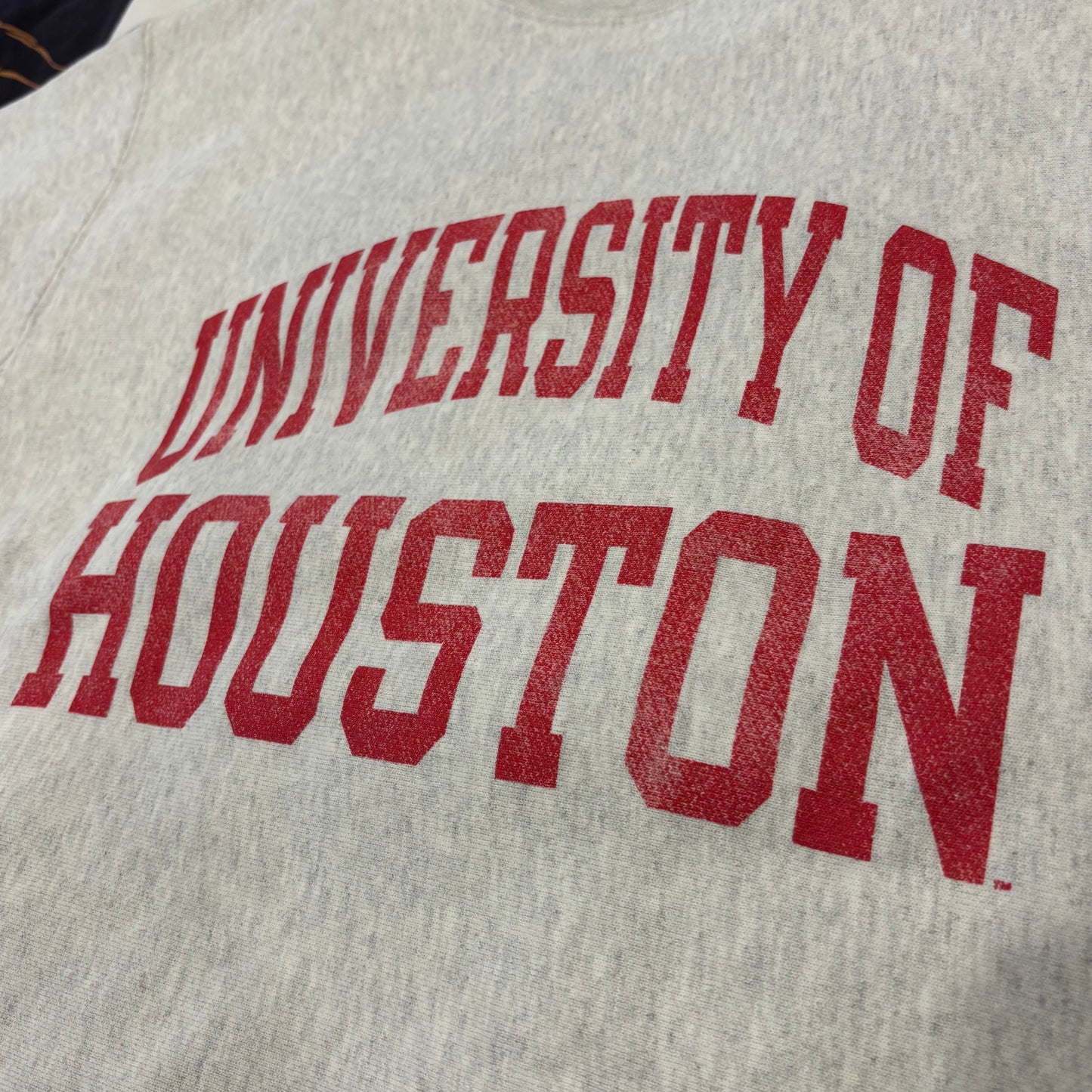 Champion Reverse weave リバースウィーブ "UNIVERSITY OF HOUSTON" カレッジスウェット グレー系 (L)/B3513S-SO