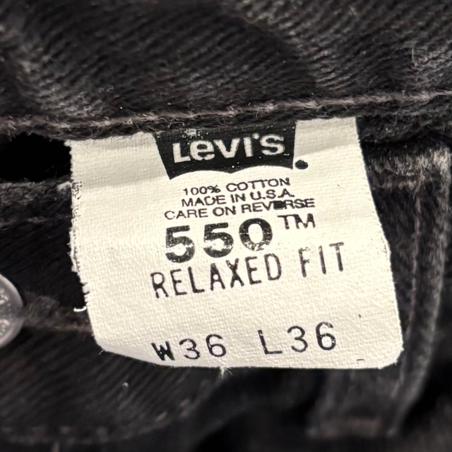 00's Levi's リーバイス550 ブラックデニム (W36/L36) B2277P-SO