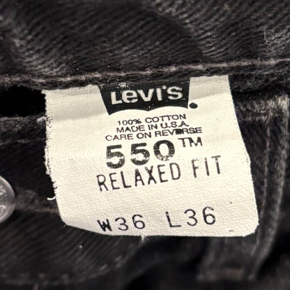 00's Levi's リーバイス550 ブラックデニム (W36/L36) B2277P-SO