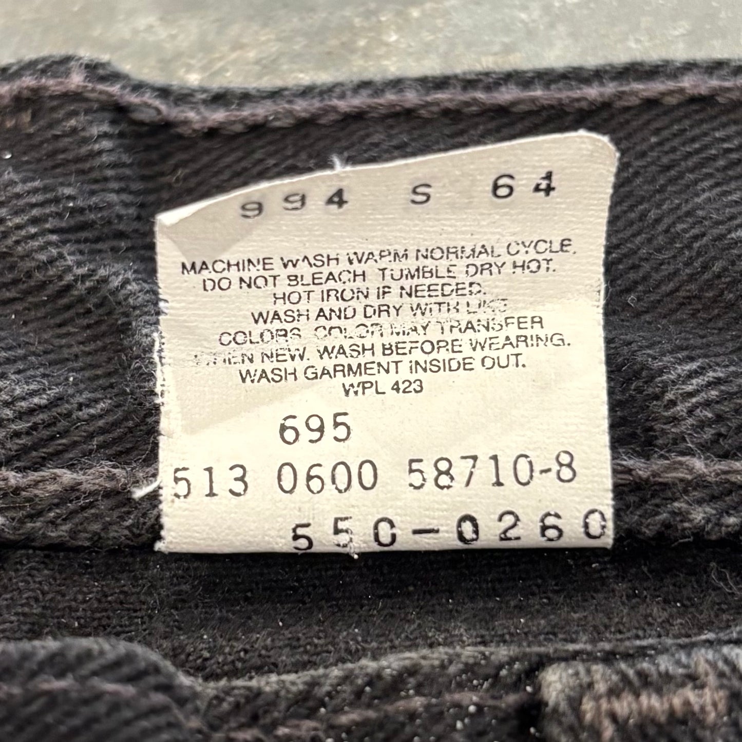 00's Levi's リーバイス550 ブラックデニム (W36/L36) B2277P-SO