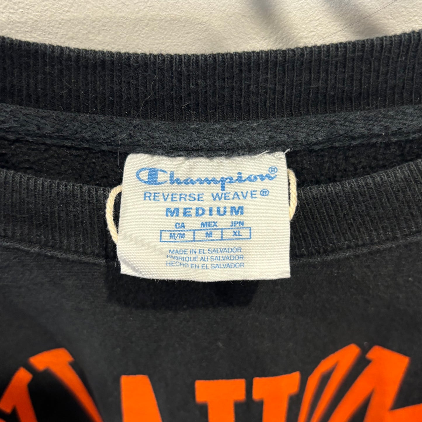 Champion Reverse weave リバースウィーブ US企画 "OKLAHOMA STATE" カレッジスウェット 黒 (M)/B3514S-SO