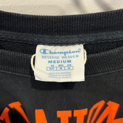 Champion Reverse weave リバースウィーブ US企画 "OKLAHOMA STATE" カレッジスウェット 黒 (M)/B3514S-SO