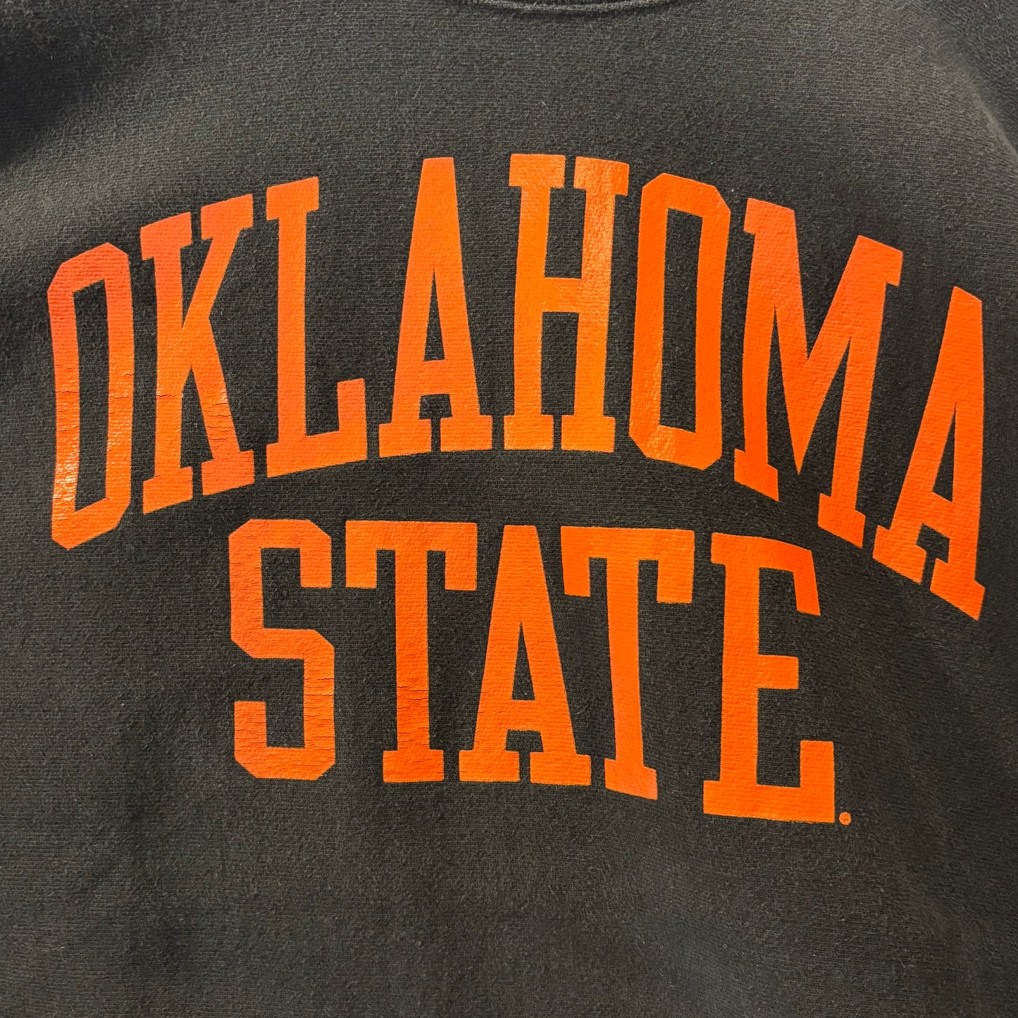 Champion Reverse weave リバースウィーブ US企画 "OKLAHOMA STATE" カレッジスウェット 黒 (M)/B3514S-SO