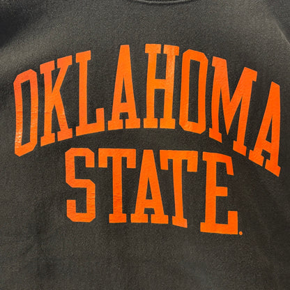 Champion Reverse weave リバースウィーブ US企画 "OKLAHOMA STATE" カレッジスウェット 黒 (M)/B3514S-SO