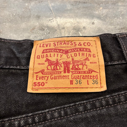 00's Levi's リーバイス550 ブラックデニム (W36/L36) B2277P-SO
