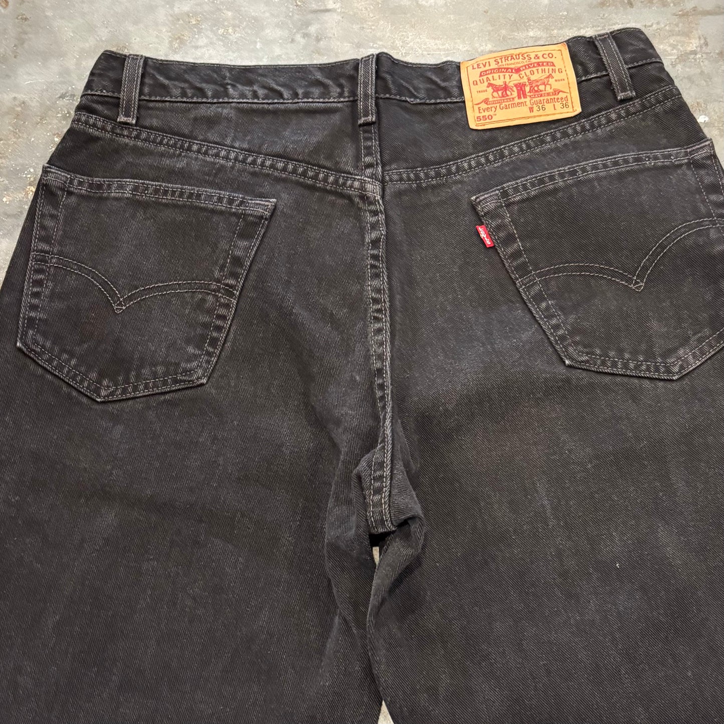 00's Levi's リーバイス550 ブラックデニム (W36/L36) B2277P-SO