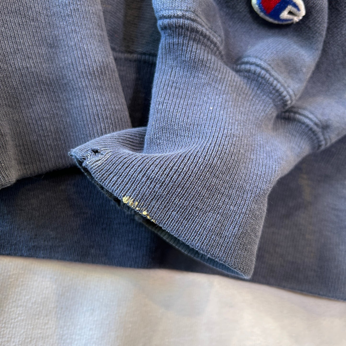 90's Champion Reverse Weave リバースウィーブ VENTNOR FIRE FIGHTER スウェットフーディー ネイビー (XL)/C0943R
