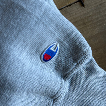 90's Champion リバースウィーブ スウェットフーディー PENN STATE 刺繍 グレー (M)/A2226R-SO