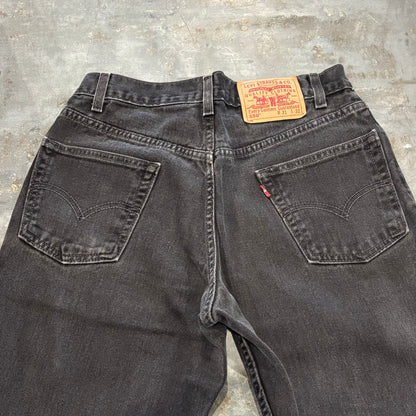 00's Levi's リーバイス550 ブラックデニム スミ黒 (W31/L32) B2278P-SO