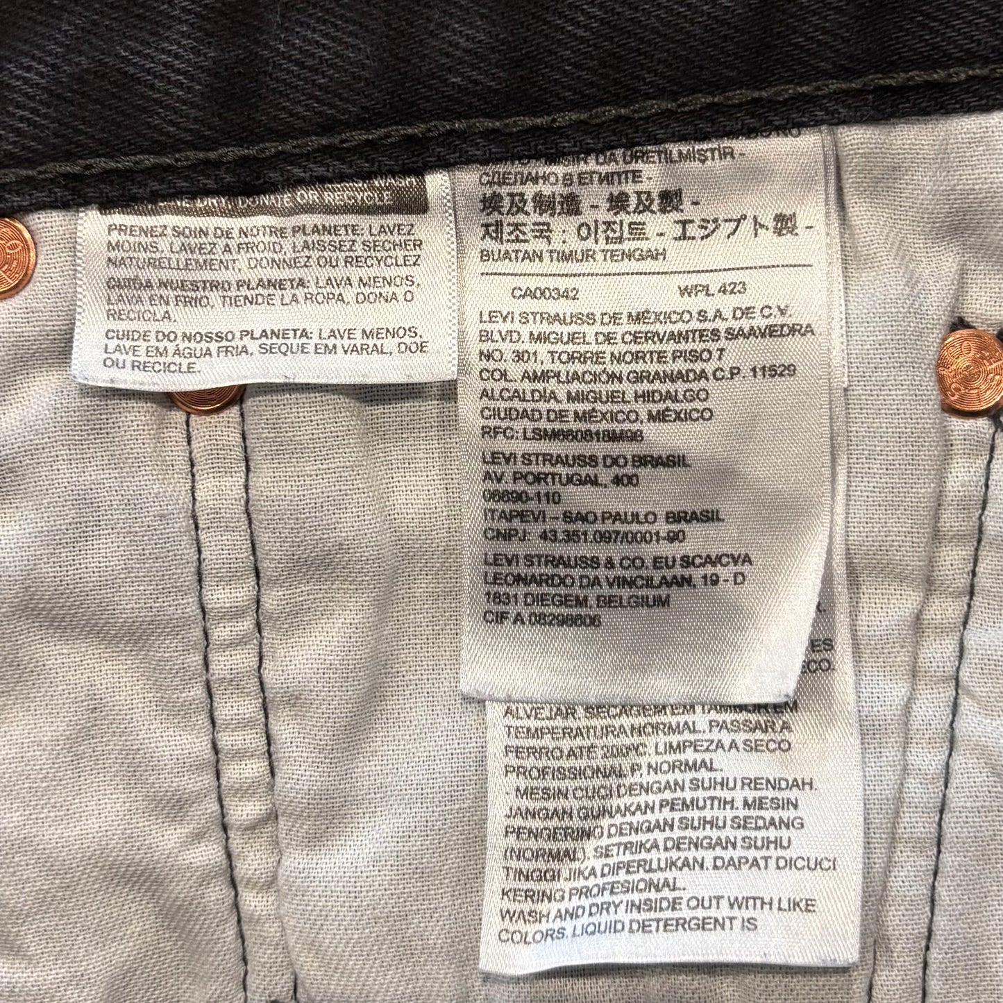 00's Levi's リーバイス550 ブラックデニム (W33/L30) B4032P-SO