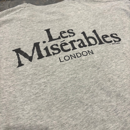 90's DEWYNTERS Les Miserables レ・ミゼラブル London コゼット ミュージカル Tシャツ グレー (L) /C0397T-SO