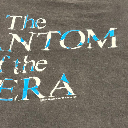 90's The PHANTOM of the OPERA オペラ座の怪人 Tシャツ 黒 (サイズ不明) /B3517T-SO