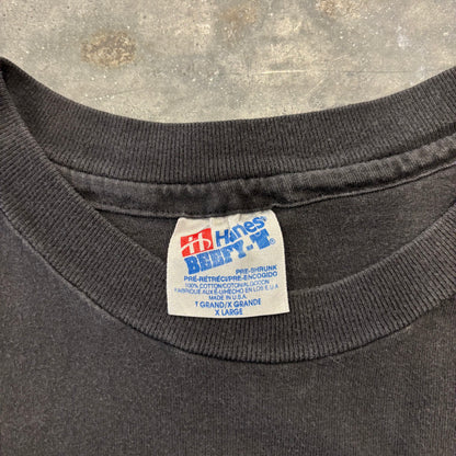 90's Hanes ヘインズ ココペリ アートTシャツ 黒 (XL) /B3516T-SO