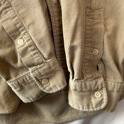 Ralph Lauren ラルフローレン ”BIG SHIRT" ボタンダウンコーデュロイシャツ ベージュ(L)/C1725SH-SO