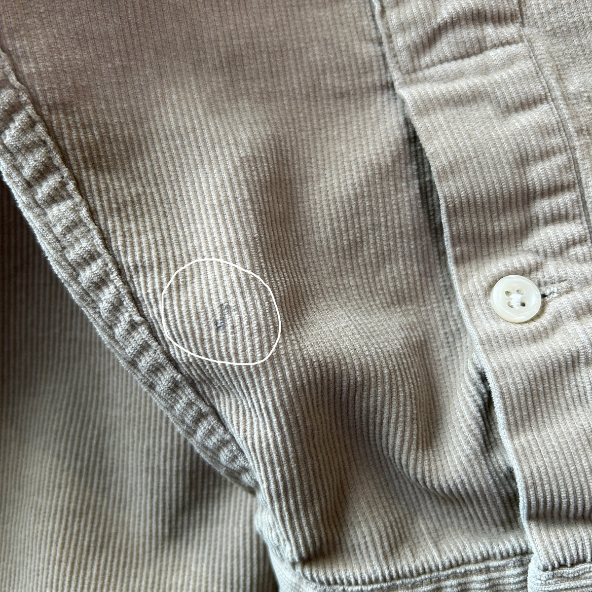 Ralph Lauren ラルフローレン ”BIG SHIRT" ボタンダウンコーデュロイシャツ ベージュ(L)/C1725SH-SO