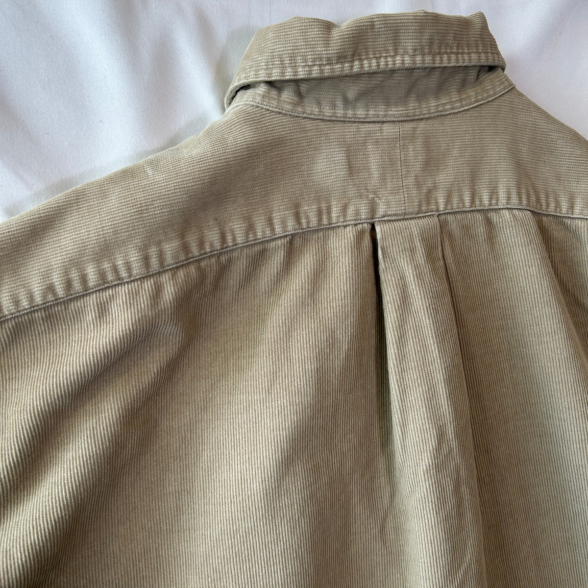 Ralph Lauren ラルフローレン ”BIG SHIRT" ボタンダウンコーデュロイシャツ ベージュ(L)/C1725SH-SO