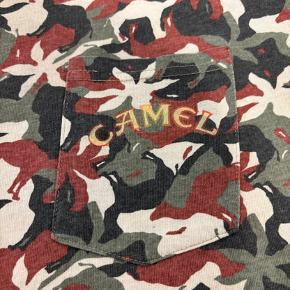 90's CAMEL ラクダ 迷彩柄 カモ柄 Tシャツ (XL) /B3518T-SO