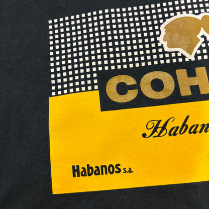 00's anvil COHIBA 葉巻 企業 Tシャツ 黒 (XL) /C0425T-SO