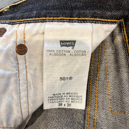 Levi's リーバイス 501 ブラックデニムパンツ (38×30)/B3521P-SO